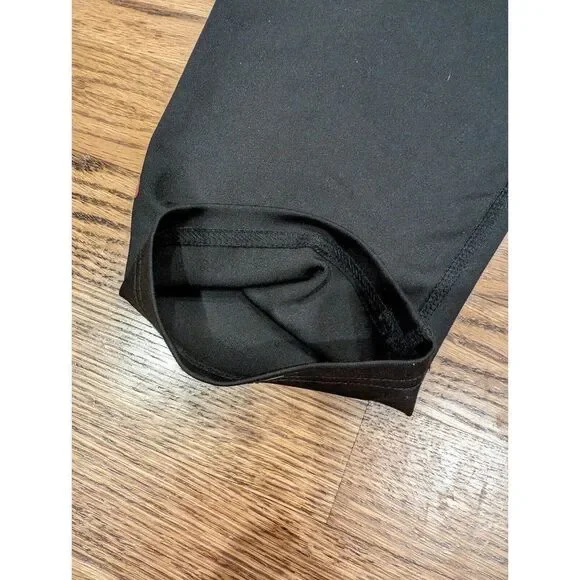 BEBE Sport Logo Rainbow Lites Black Capris Sz 1X Women's Work out High Waist - Picture 9 of 9